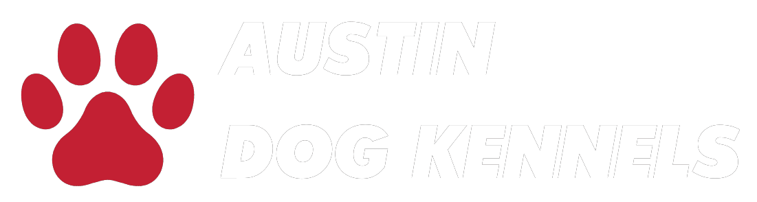 Austin Dog Kennels white text