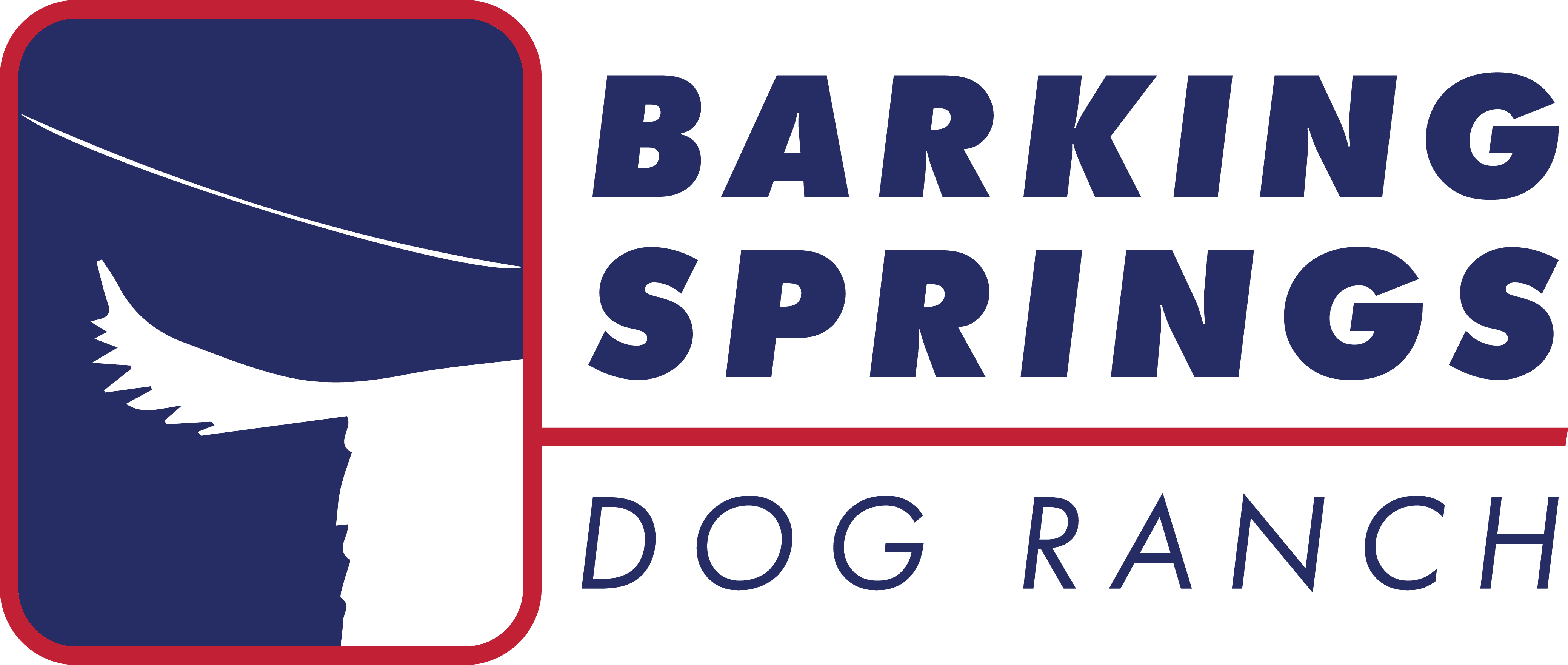 barking springs logo white butt